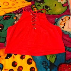 Red Crop Top